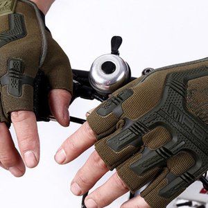 Leather gloves warm men's suede